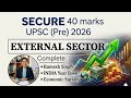 Last Minute Revision for upsc prelims 2026- External sector 