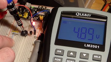 2N7000 N channel enhancement mode MOSFET transistor test circuit and multimeter measurements