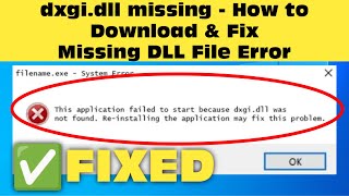 dxgi.dll missing in Windows 11 | How to Download & Fix Missing DLL File Error