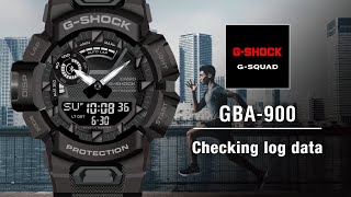 Tip5 💪 GBA-900 G-SHOCK 📣 Checking Log Data screenshot 3