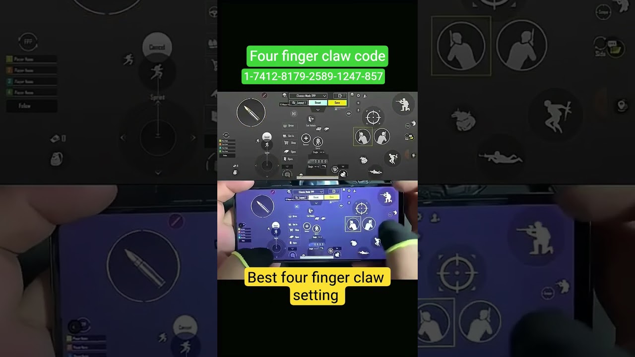 Best 4 finger control code sensitivity zero recoil sensitivity Pubgmobile 