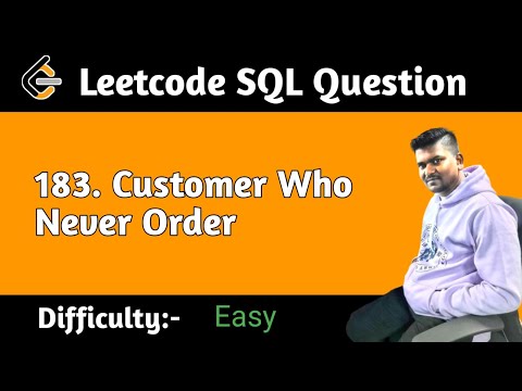 Customers Who Never Order | Leetcode Question