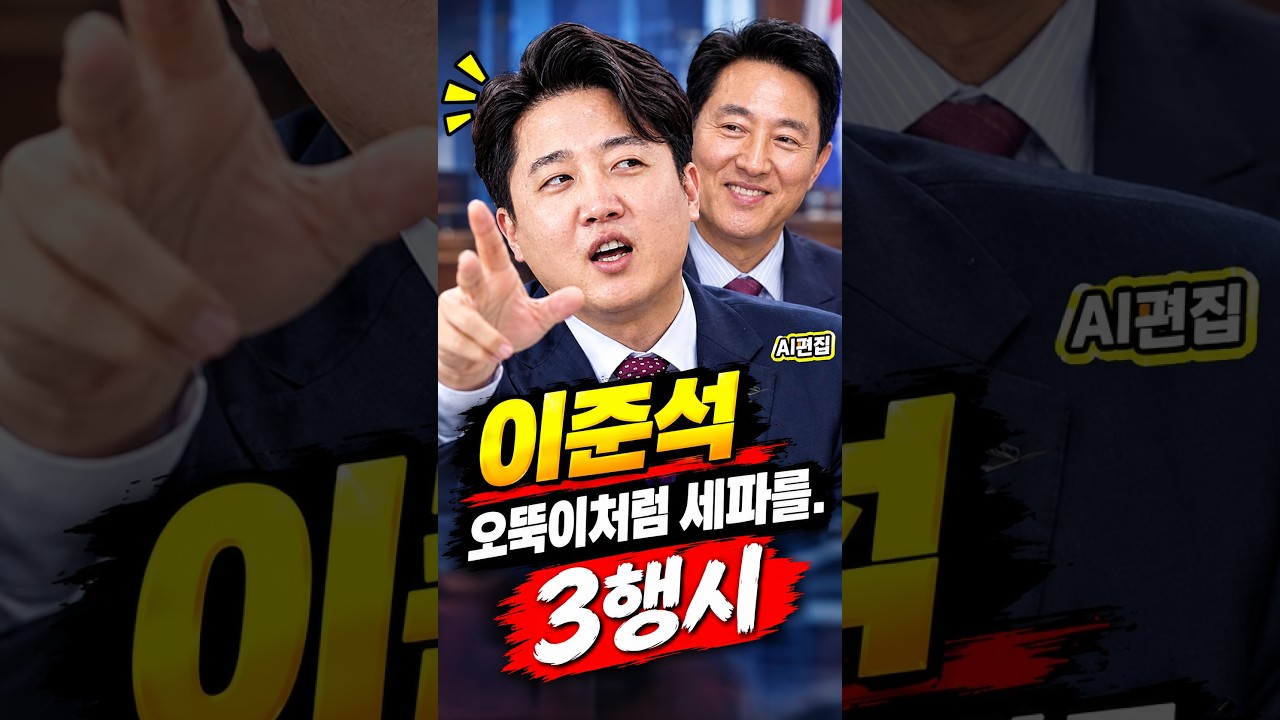 이준석  오뚝이처럼 세파를  3행시