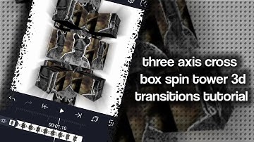 THREE AXIS CROSS WITH BOX SPIN TOWER 3D TRANSITION TUTORIAL