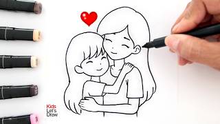 DIBUJO por el DÍA DE LA MADRE 👩‍👧 Drawing for MOTHER'S DAY (Speedpaint &amp; Tutorial)