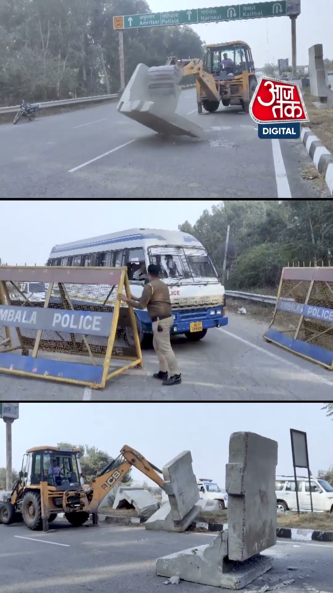 पंजाब-हरियाणा (शंभू) बॉर्डर से किसान एक बार फिर दिल्ली कूच करने जा रहे हैं #shorts #shortsvideo