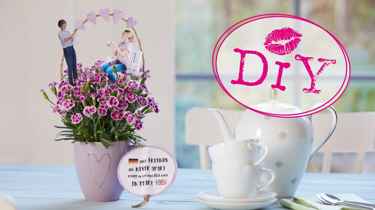 Beste Freundin DIY duftende Blumendeko für die BF zum Versenden