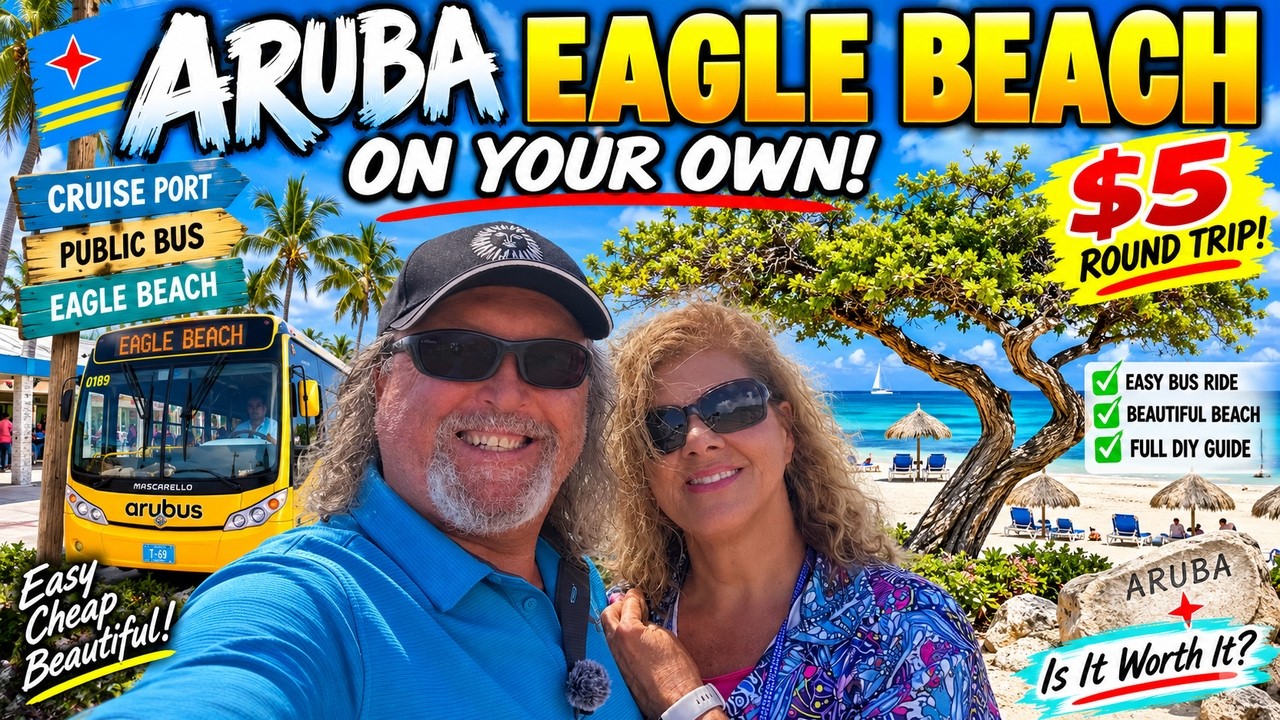 Aruba Cruise Port to Eagle Beach for $5 | Easy DIY Public Bus Guide