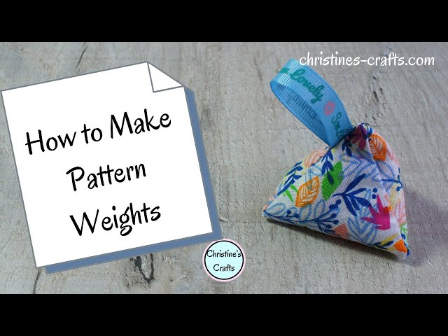 Make your own pattern weights, Anna