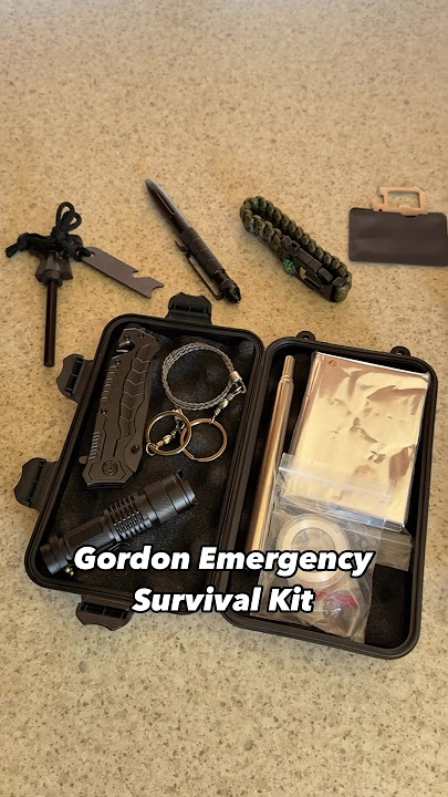The Gordon 12-piece Emergency Survival Kit is packed with the essentials you need for any emergency.