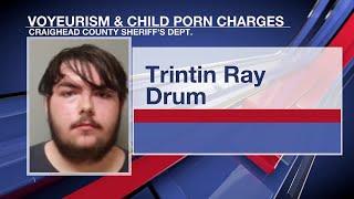 A-State video voyeurism and child porn charges