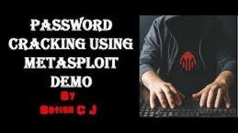 Metasploit Hacking Demo (includes password cracking)