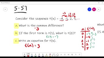 5.2.2 Writing Equations for Arithmetic Sequences
