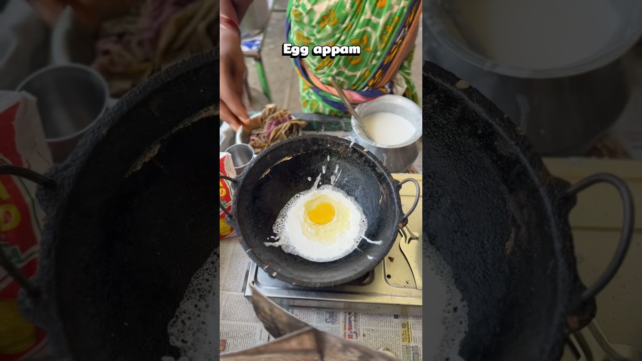 Guntur’s famous egg appam | Street Food India #food #foodie #travel