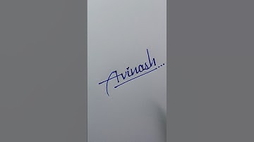 Avinash Signature Design | Satish Calligraphy #satishcalligraphy #signature