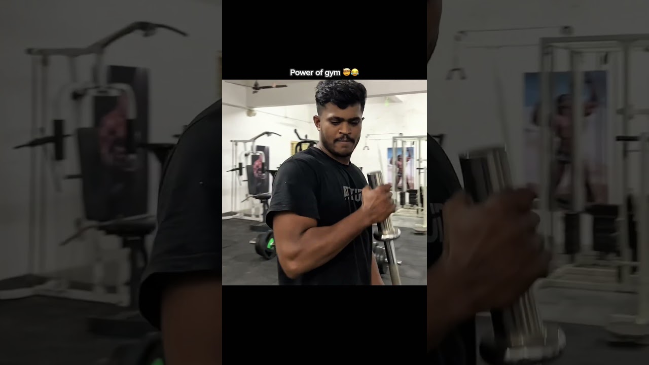 Gym power 🔥😎😂 