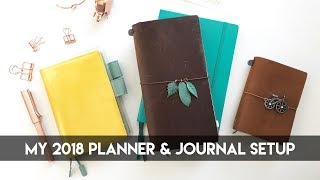 My 2018 Planner & Journal Setup (Hobonichi, Leuchtturm & Traveler's Notebooks)