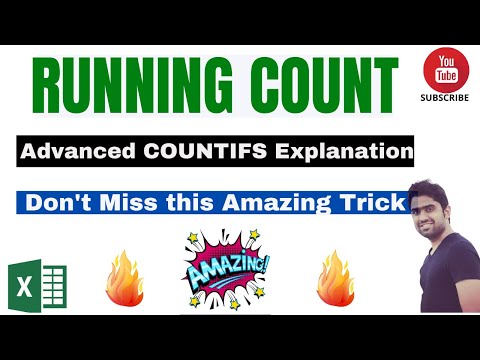 How to Calculate Running Count in Excel Using the COUNTIFS Formula