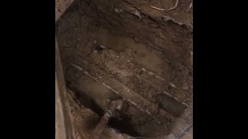 Water leak under house floor