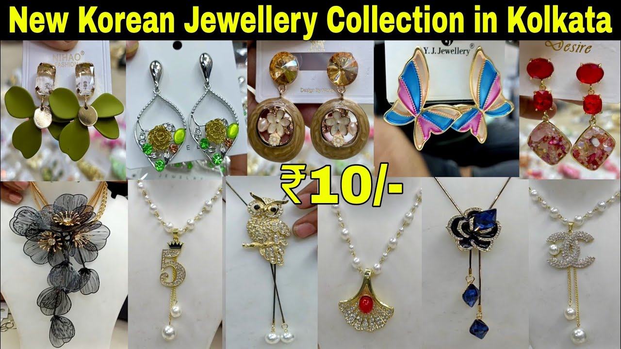 New Korean Jewellery Collection in Kolkata | Western Jewellery Wholesale Market Kolkata | Jewellery