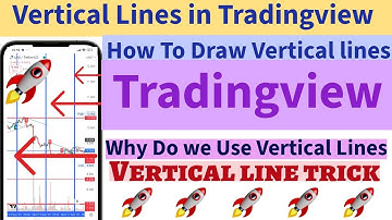 How To Draw Vertical Lines in Tradingview on Mobile App. Insert Vertical Lines in a Trading Chart