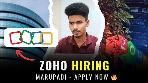 ZOHO Marupadi Hiring! 🔥 Any Degree Jobs | Interview Process Explained!