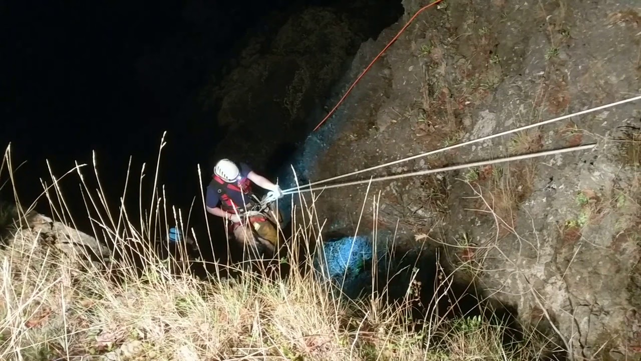 Rope Rescue of Cowboy the Dog