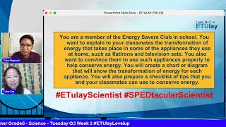 Fast Learner Grade6 - Science  - Tuesday Q3 Week 2 #ETUlayLevelup