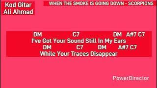 Chords Guitar When The Smoke Is Going Down - Scorpions