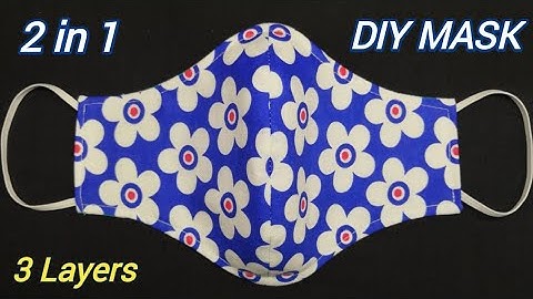 Very Easy New Style Pattern Mask (2 in 1 & 3 Layers) | Face Mask Sewing Tutorial | Perfect Fit Mask