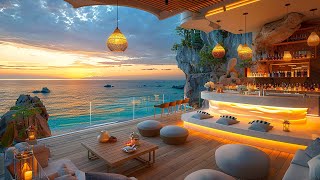 Smooth Jazz Music | Morning Seaside Cafe Ambience  Jazz Instrumental Music for Stress Relief