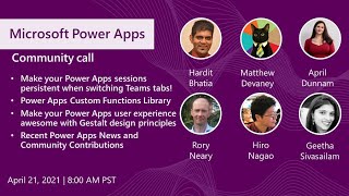 Power Apps community call-April 2021