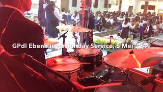 Oleh Darah (Kubebas) - By The Blood - Symphony Worship - GPdI Ebenhaezer Sunday Service #DRUMCAM