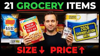 THESE 21 Grocery Items Are SHRINKING IN SIZE While Prices Keep RISING In 2026!