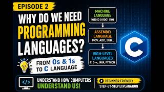 Why Do We Need Programming Languages | C Programming for Beginners | Episode 2