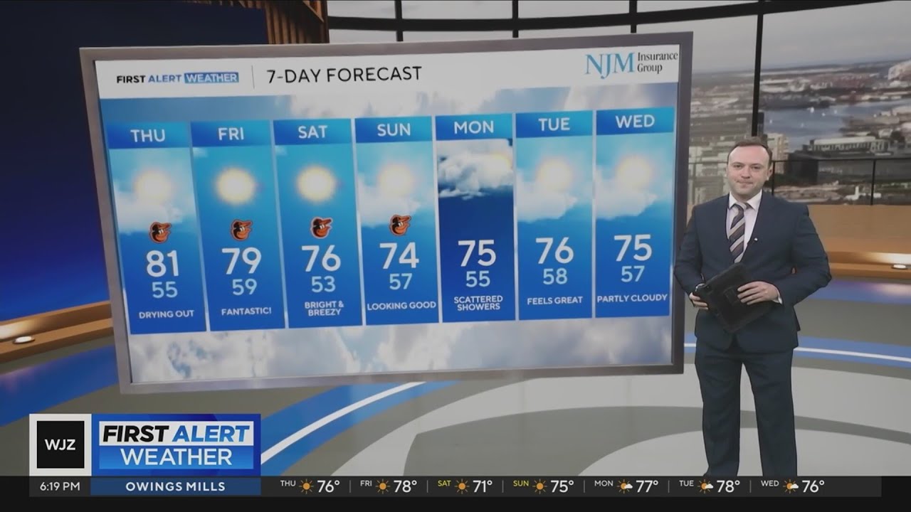 Drier weather returns to Maryland this week - YouTube