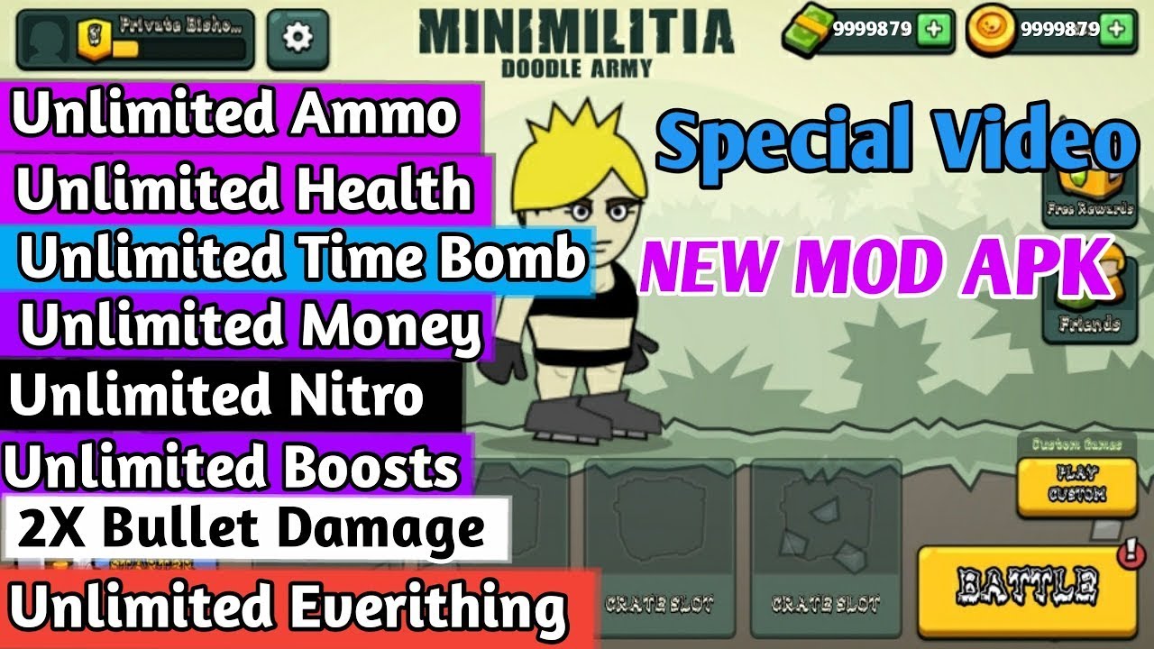 Mini Militia 5.2.0 Mod Apk Mini Militia 5.2.0 Unlimited Money