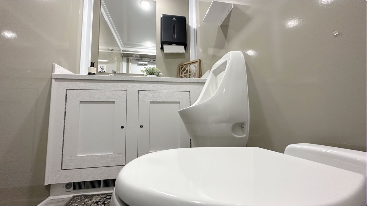 2 Station Mobile Bathroom Trailer | Tahitian Series