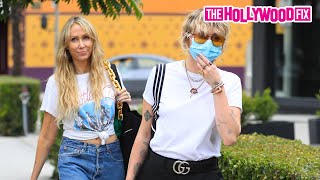 Miley Cyrus Gets Mad \& Snaps On Paparazzi When Asked About Supporting Britney Spears While Shopping