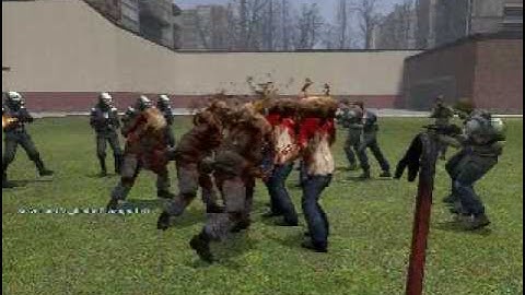 Combine and Zombine Vs Zombies and Rebels