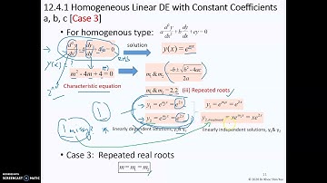 Week 12 Differential Equation (2nd Order ODE) Part 3 Solving Homogeneous Part