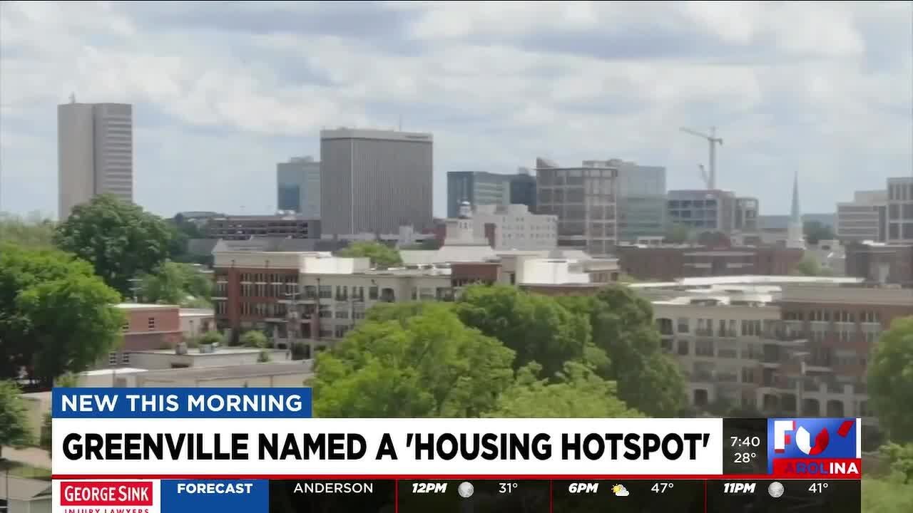 Greenville SC named 'Housing Hotspot'