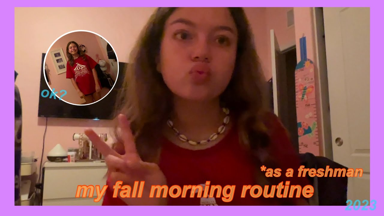 my morning routine *as a freshman* - YouTube