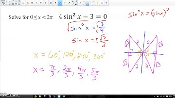 Pre-Calculus ES 8 Lesson 3 Solving Trigonometric Equations Day 1 Video