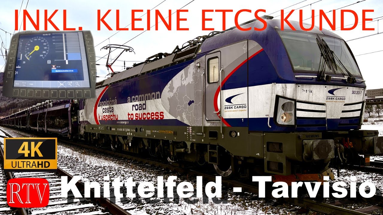 Führerstandsmitfahrt / Knittelfeld - Tarvisio (mit ETCS) 19.01.2024