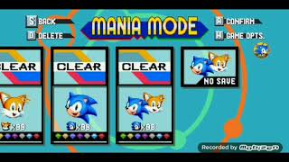 Testing out Sonic Mania Plus without Crashing the game On Android (game fixed by @tailsgamer16  )