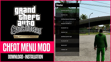 GTA San Andreas Definitive Edition Cheat Menu Mod With Installation Hindi Urdu