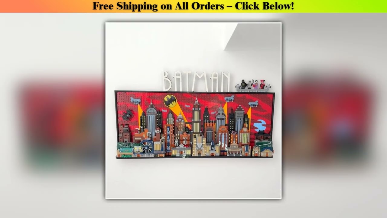 2025 New 76271 Batman The Animated Series Gotham City Building Blocks Toy Advanced Ornamental Wall