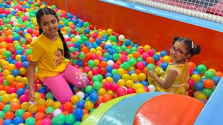 Anaya at indoor playground with her cousin’s