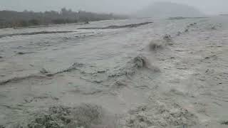 New Zealand Red Warning Storm - Waiho River in flood